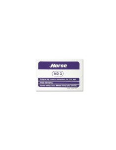 Horse Carimbo Metálico Nº3 - Fácil de Recarregar - Resistente e Durável - Cor Violeta