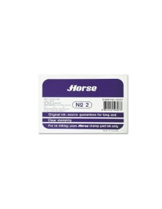 Horse Carimbo Metálico Nº2 - Fácil de Recarregar - Resistente e Durável - Cor Violeta