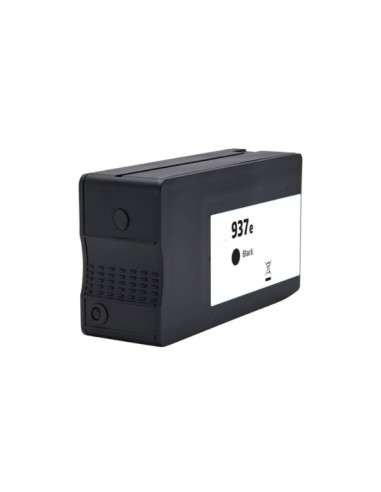 HP 937e XL Preto Cartucho de Tinta Pigmentada Genérico - Substitui 4S6W9NE/4S6W5NE