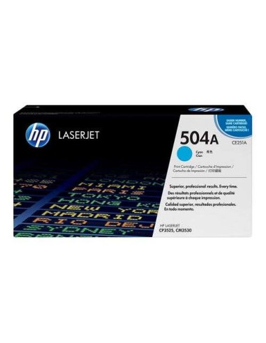 HP CE251A Ciano Cartucho de Toner Original - 504A
