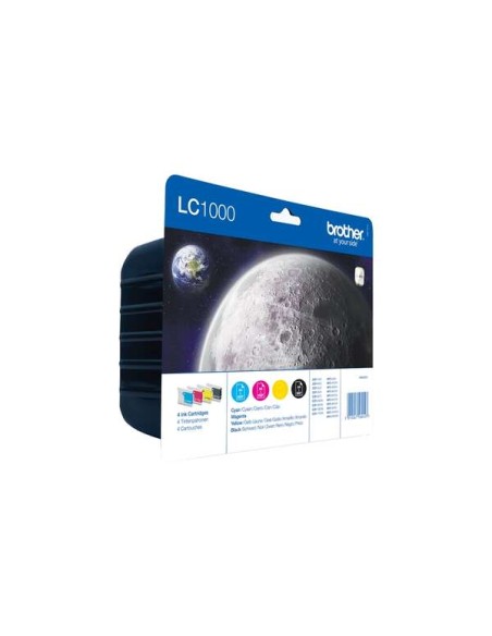 Brother LC1000 Pack de 4 Cartuchos de Tinta Originais - LC1000VALBP