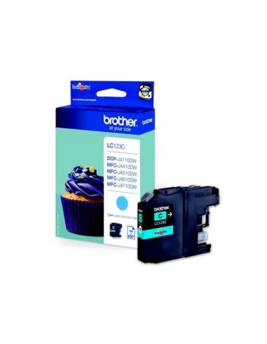 Brother LC123 Ciano Cartucho de Tinta Original - LC123CBP