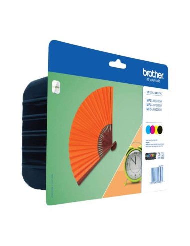 Brother LC129XL/LC125XL Pacote de 4 Cartuchos de Tinta Originais - LC129XLVALBP