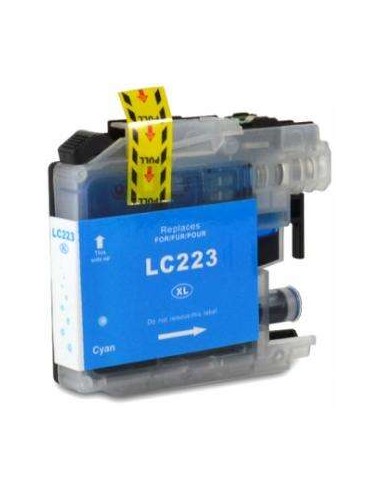 Brother LC223/LC221 Ciano Cartucho de Tinta Genérico - Substitui LC223C/LC221C