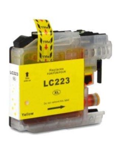 Brother LC223/LC221 Amarelo Cartucho de Tinta Genérico - Substitui LC223Y/LC221Y