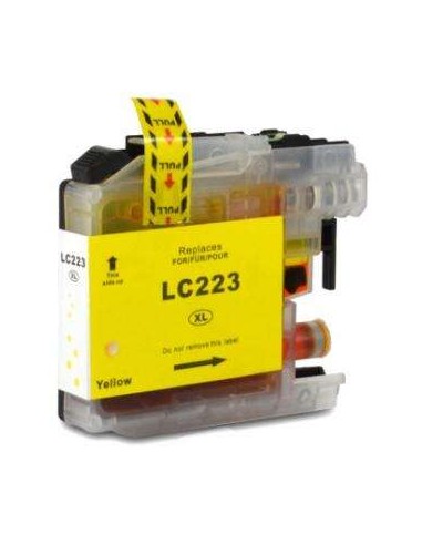 Brother LC223/LC221 Amarelo Cartucho de Tinta Genérico - Substitui LC223Y/LC221Y