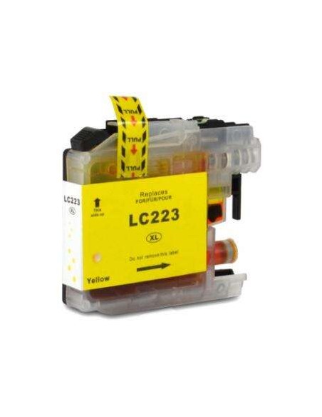Brother LC223/LC221 Amarelo Cartucho de Tinta Genérico - Substitui LC223Y/LC221Y