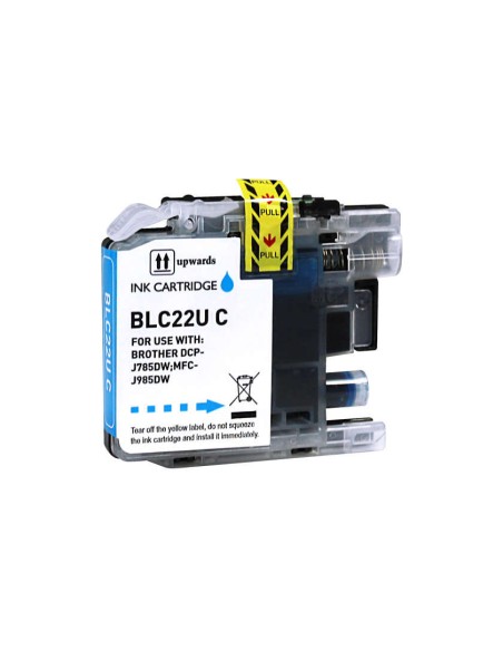 Brother LC22U Ciano Cartucho de Tinta Genérico - Substitui LC22UCBP