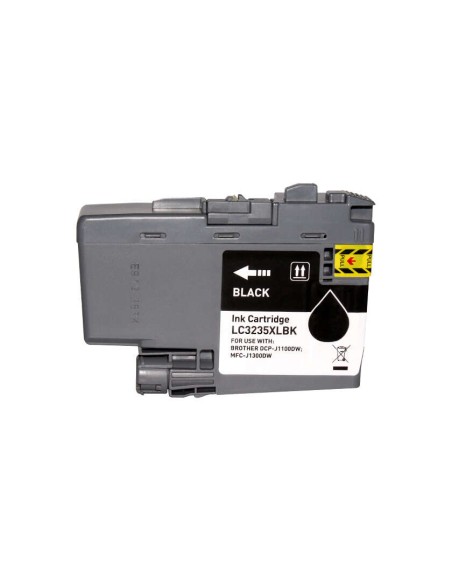 Brother LC3235XL/LC3233 Preto Cartucho de Tinta Pigmentada Genérico - Substitui LC3235XLBK/LC3233BK