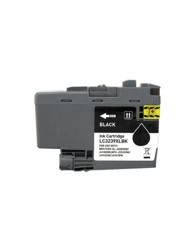 Brother LC3239XL Preto Cartucho de Tinta Pigmentada Genérico - Substitui LC3239XLBK
