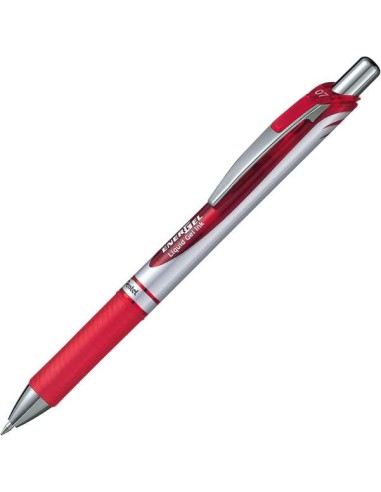 Pentel Energel Caneta Esferográfica Retrátil Tinta Gel - Ponta 0.7mm - Traço 0.35mm - Recarregável - Grip de Aderência - Clipe 
