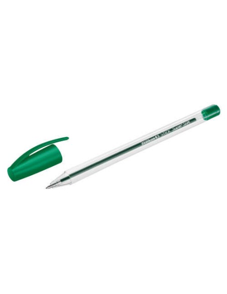 Pelikan Stick Super Soft Caneta Traço 1mm - Tinta Super Fluida - Empunhadura Triangular - Cor Verde