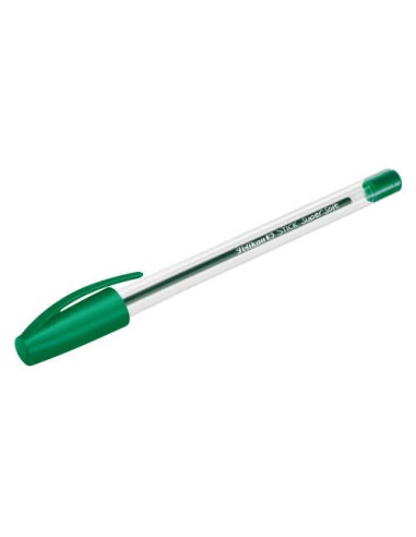 Pelikan Stick Super Soft Caneta Traço 1mm - Tinta Super Fluida - Empunhadura Triangular - Cor Verde