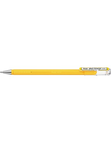 Pentel Mattehop Esferográfica - Ponta 1mm - Traço 0.5mm - Tinta de Gel Opaca - Fabricada com 55% de Materiais Reciclados - Cor 