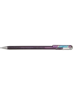 Pentel Hybrid Dual Metallic Pack de 4 Canetas Esferográficas com Tinta Gel Brilhante - Ponta 1mm - Traço 0.5mm - Cores Brilhant 2