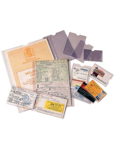 Esselte Pacote de 100 Porta-documentos 231x330mm - Transparente Acabamento Liso