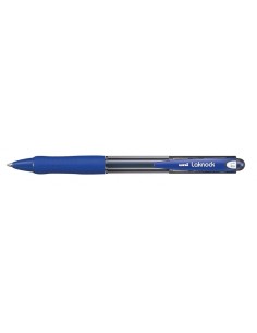 Uni-ball Laknock SN-100(10) Caneta de Tinta à Base de Óleo - Ponta de Esfera 1mm - Tinta Suave e Duradoura - Cor Azul