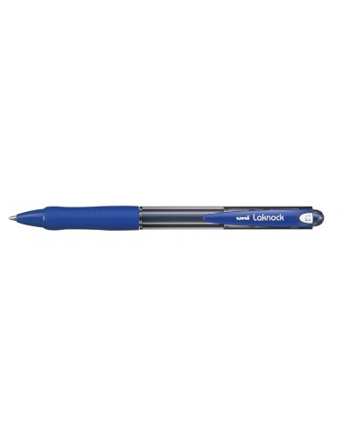 Uni-ball Laknock SN-100(10) Caneta de Tinta à Base de Óleo - Ponta de Esfera 1mm - Tinta Suave e Duradoura - Cor Azul