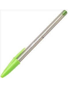 Bic Cristal Fun Caneta Esferográfica - Ponta Grossa de 1.6mm - Tinta à Base de Óleo - Cor Verde Lima 2