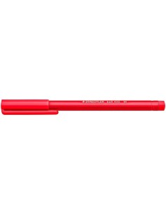 Staedtler Ball 432 Caneta Esferográfica - Ponta 0,45mm - Tinta Indelével - Cor Vermelha