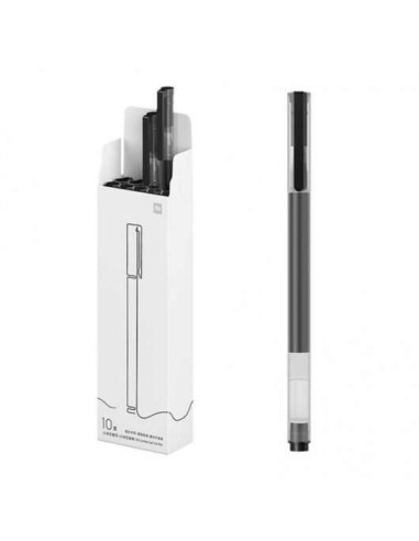 Xiaomi Mi Alta Capacidade Caixa de 10 Canetas de Gel - Ponta 0.5mm - Alta Capacidade - Secagem Rápida - Cor Preta