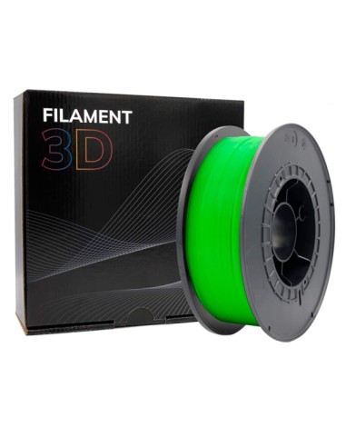 Filamento 3D PLA - Diâmetro 1,75mm - Bobina 1kg - Cor Verde Fluorescente