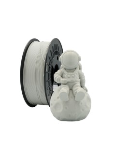 Filamento 3D PLA - Diâmetro 1.75mm - Bobina 1kg - Cor Cinza Claro