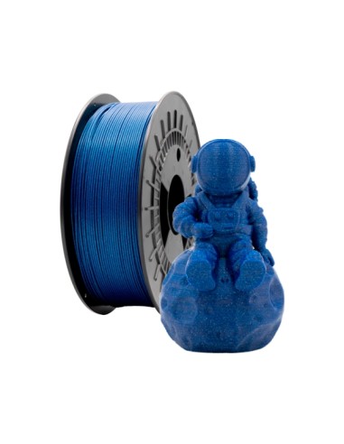 Filamento 3D PLA GLITTER - Diâmetro 1,75mm - Bobina 1kg - Cor Azul