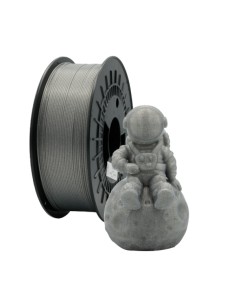 Filamento 3D PLA GLITTER - Diâmetro 1,75mm - Bobina 1kg - Cor Prata
