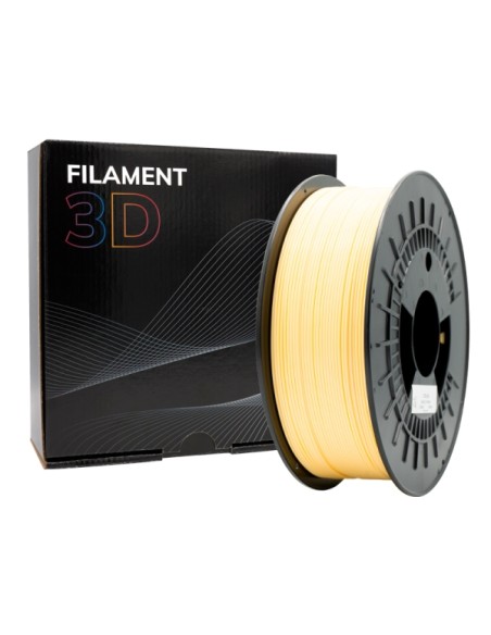 Filamento 3D PLA MAT - Diâmetro 1,75mm - Bobina 1kg - Cor Creme