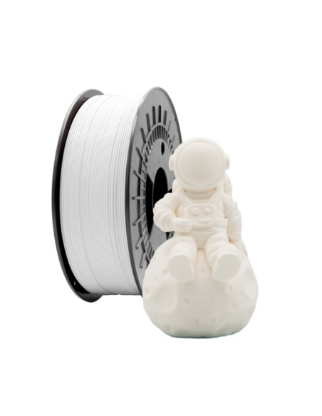 Filamento 3D PLA MATE - Diâmetro 1.75mm - Bobina 1kg - Cor Branco