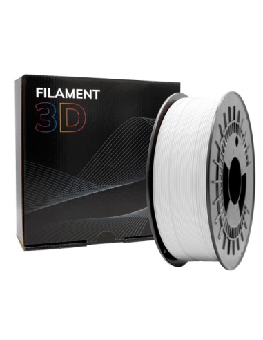 Filamento 3D PLA MATE - Diâmetro 1.75mm - Bobina 1kg - Cor Branco