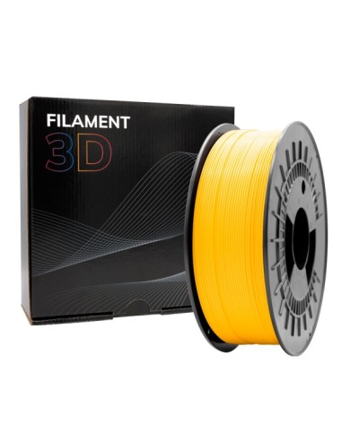 Filamento 3D PLA MATTE - Diâmetro 1,75mm - Bobina 1kg - Cor Amarelo