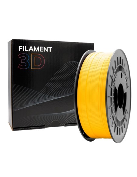 Filamento 3D PLA MATTE - Diâmetro 1,75mm - Bobina 1kg - Cor Amarelo