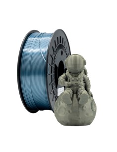 Filamento 3D PLA SILK - Diâmetro 1,75mm - Bobina 1kg - Cor Prata