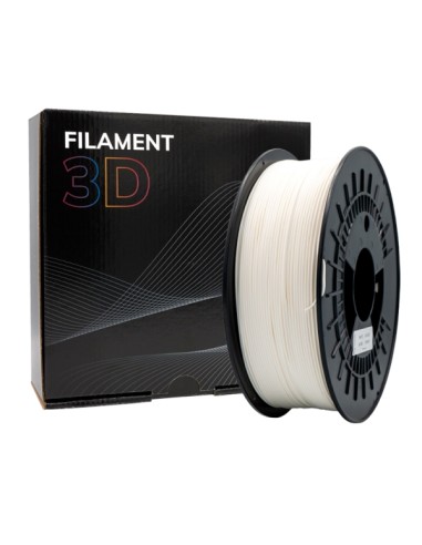 Filamento 3D PLA TOUGH - Diâmetro 1,75mm - Bobina 1kg - Cor Branco
