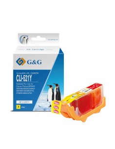 G&G Canon CLI521 Amarelo Cartucho de Tinta Genérico - Substitui 2936B001