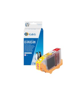 Cartucho de Tinta Genérico G&G Canon BCI6/BCI5/BCI3 Magenta Foto - Substitui 4710A002