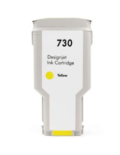 HP 730 Amarelo Cartucho de Tinta Genérico - Substitui P2V70A/P2V64A