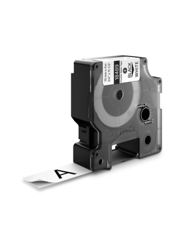 Dymo Rhino ID1-19 Fita de Etiquetas Original para Rotulador - Texto Preto sobre Fundo Branco - Largura 19mm x 3.5 metros - 1848
