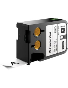 Dymo XTL Fita de Vinil Original para Rotulador - Texto Preto sobre Fundo Branco - Largura 24mm x 7.5m - 1868753