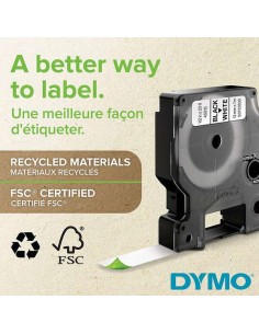 Dymo D1 45013 Fita de Etiquetas Original para Rotuladora - Texto preto sobre fundo branco - Largura 12mm x 7 metros - S0720530 2