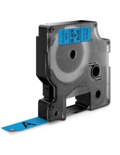 Dymo D1 45016 Fita de Etiquetas Original para Rotuladora - Texto Preto sobre Fundo Azul - Largura 12mm x 7 metros - S0720560