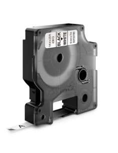 Dymo D1 Fita de Etiquetas Original para Rotuladora - Texto preto sobre fundo branco - Largura 6mm x 7 metros - S0720780