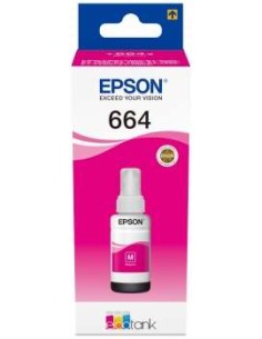Epson T6643 Magenta Garrafa de Tinta Original - C13T664340