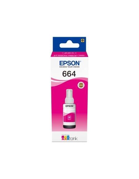 Epson T6643 Magenta Garrafa de Tinta Original - C13T664340