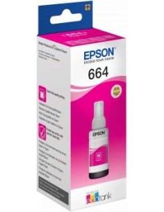 Epson T6643 Magenta Garrafa de Tinta Original - C13T664340 2