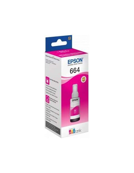Epson T6643 Magenta Garrafa de Tinta Original - C13T664340