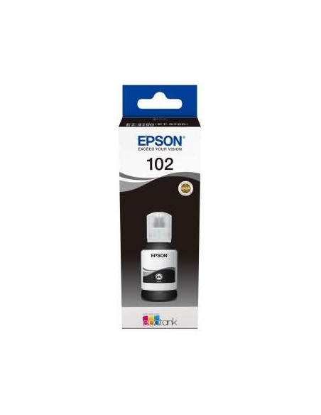 Epson 102 Garrafa de Tinta Pigmentada Preta Original - C13T03R140
