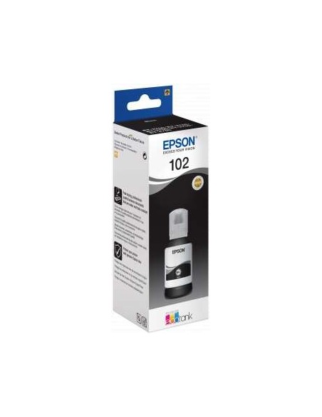 Epson 102 Garrafa de Tinta Pigmentada Preta Original - C13T03R140